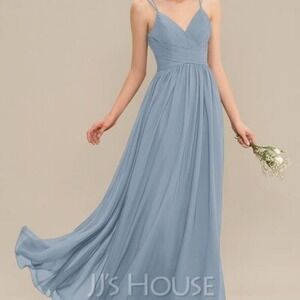 JJ's House Dusty Blue Bridesmaid Prom Formal Pagent Dress Size 4‎ /6